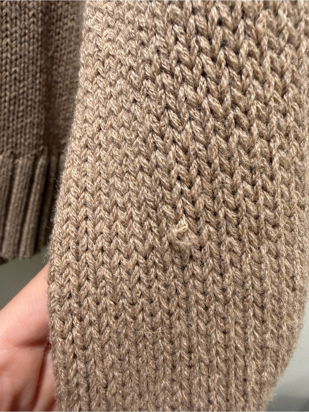Jenni Kayne Relaxed Crewneck Sweater in Taupe - Picture 3 of 4